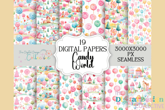Candy World Seamless Patterns: A Creative Resource for Design Enthusiasts