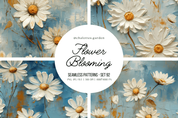 Discover the Beauty of Daisie Flowers Blooming 3D Patterns