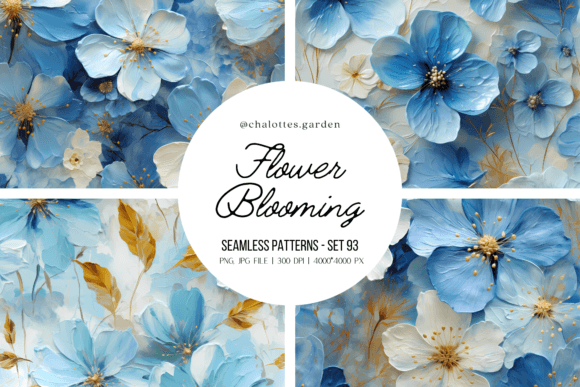Hydrangea Flowers Blooming 3D Patterns