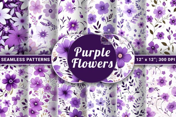 Lavender Bloom Floral Patterns