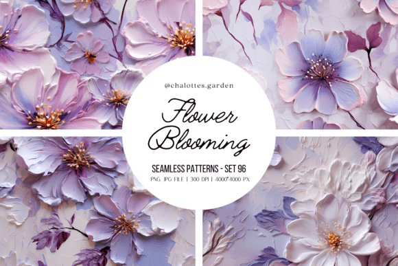 Lilac Flowers Blooming 3D Patterns – Elevate Your Creative Projects