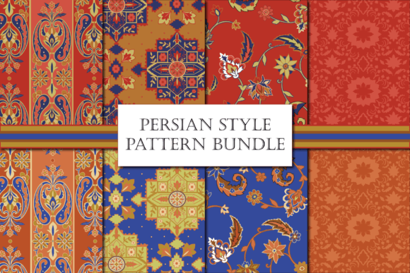 Persian Patterns, Seamless Pattern Pack: A Timeless Design Resource